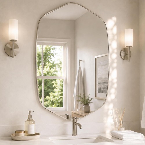 24x36 brushed nickel - 24x36, vanity